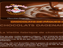 Tablet Screenshot of chocolatsdagenais.com